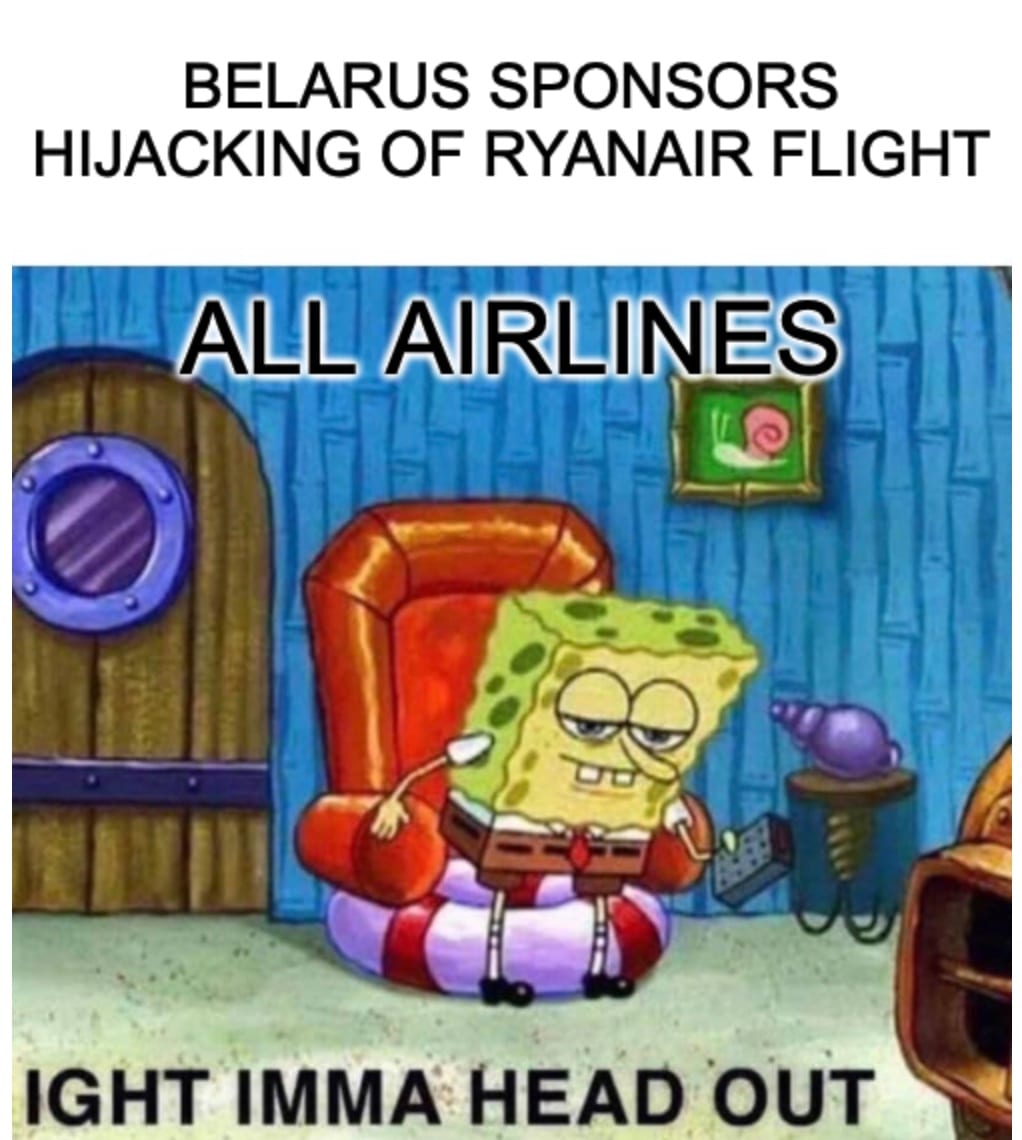Airlines Avoid Belarus Meme