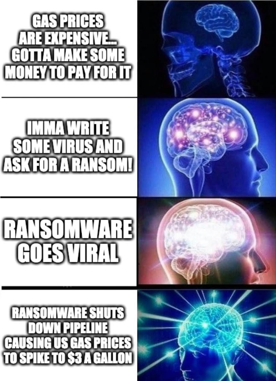 Ransomware Hack Shuts Down Pipeline Meme