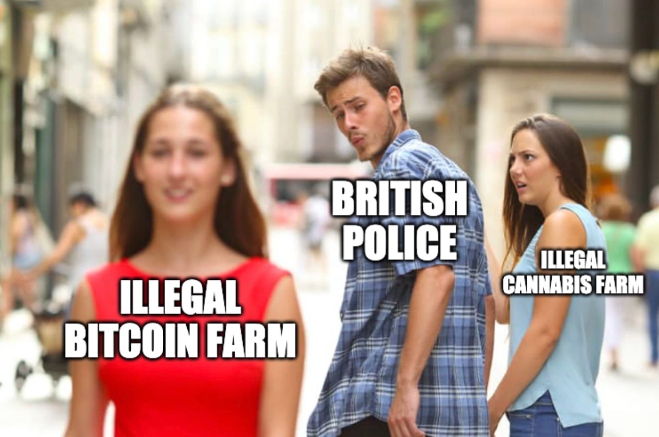 Illegal Bitcoin Mine Meme
