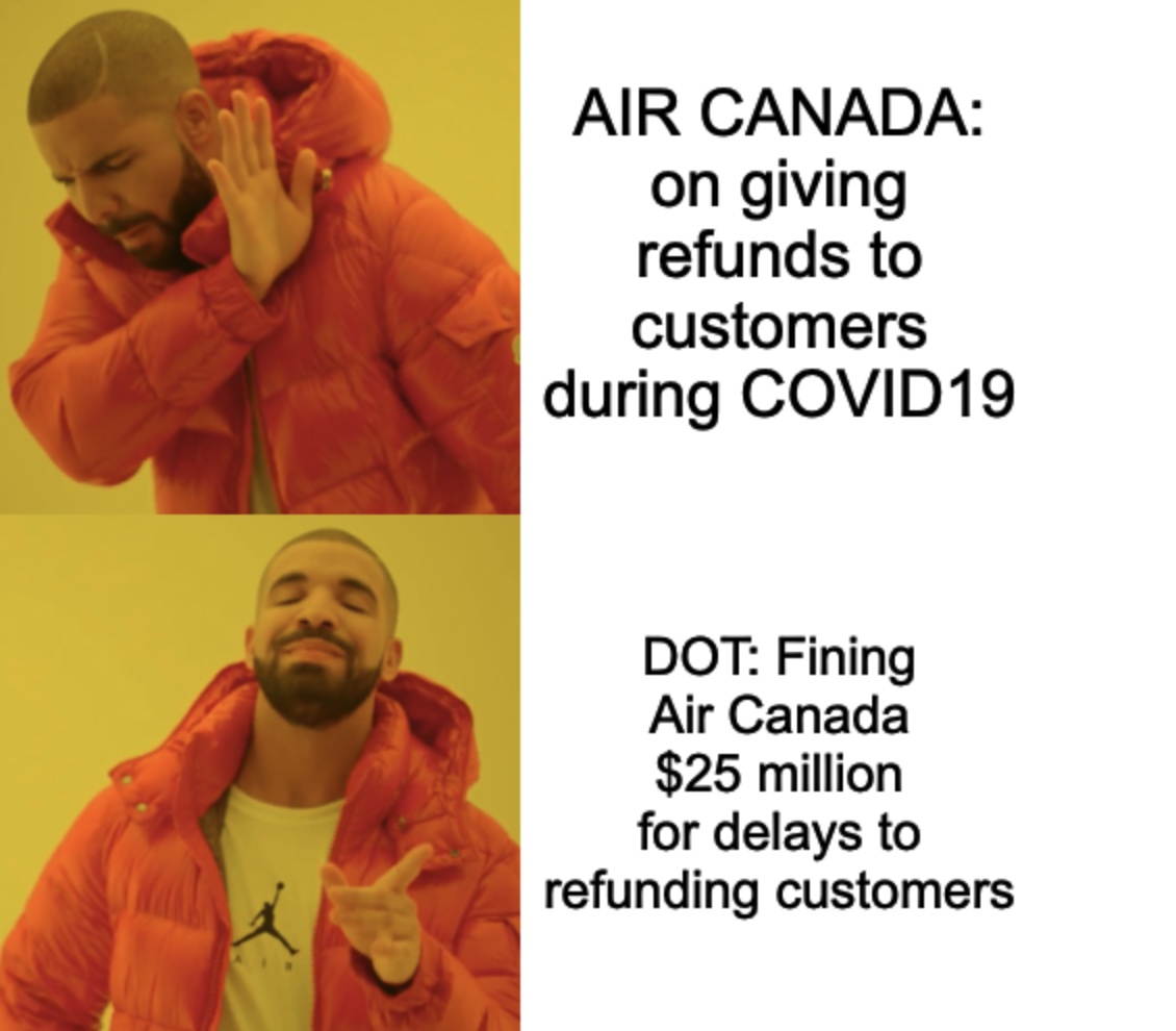 Dot Fines Air Canada Meme