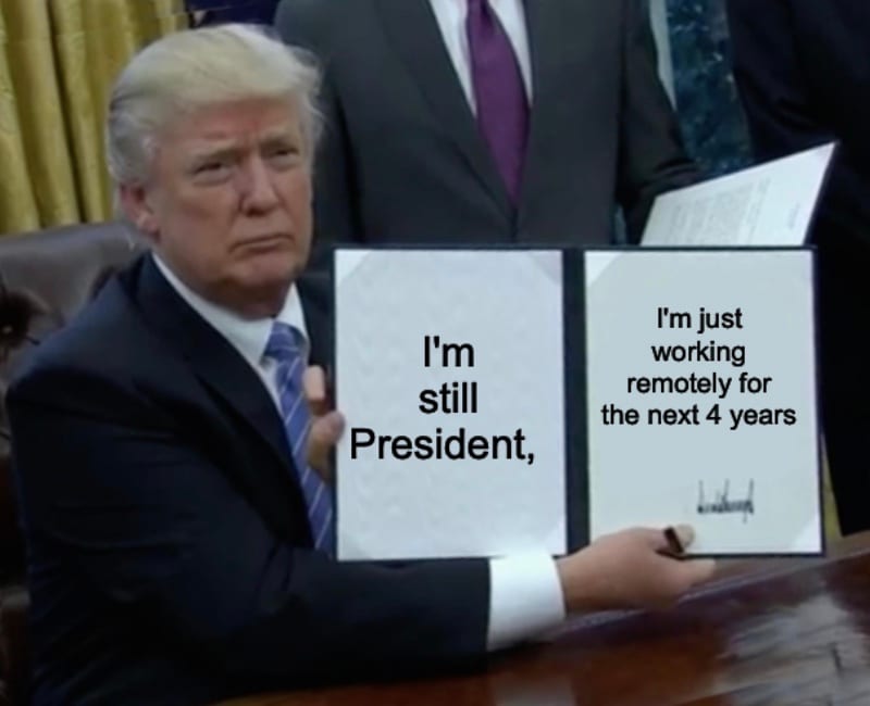 Remote Working Meme